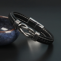 Lederen knoop armband – Infinity armband