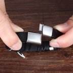 Lederen knoop armband – Infinity armband — afbeelding 7