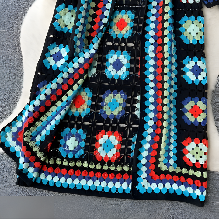 Vrolijk kleurrijk vest