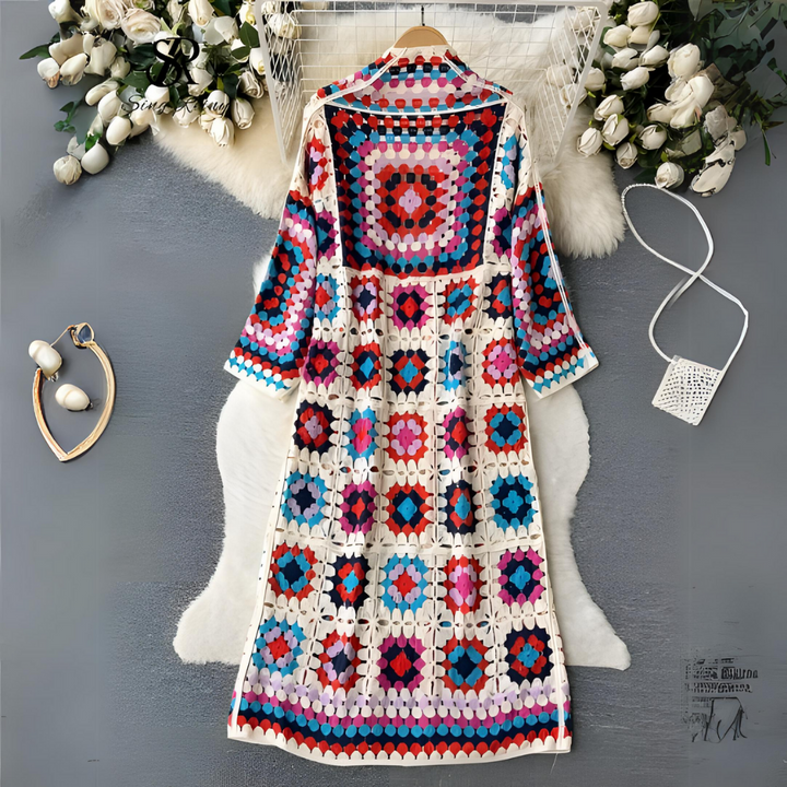 Vrolijk kleurrijk vest