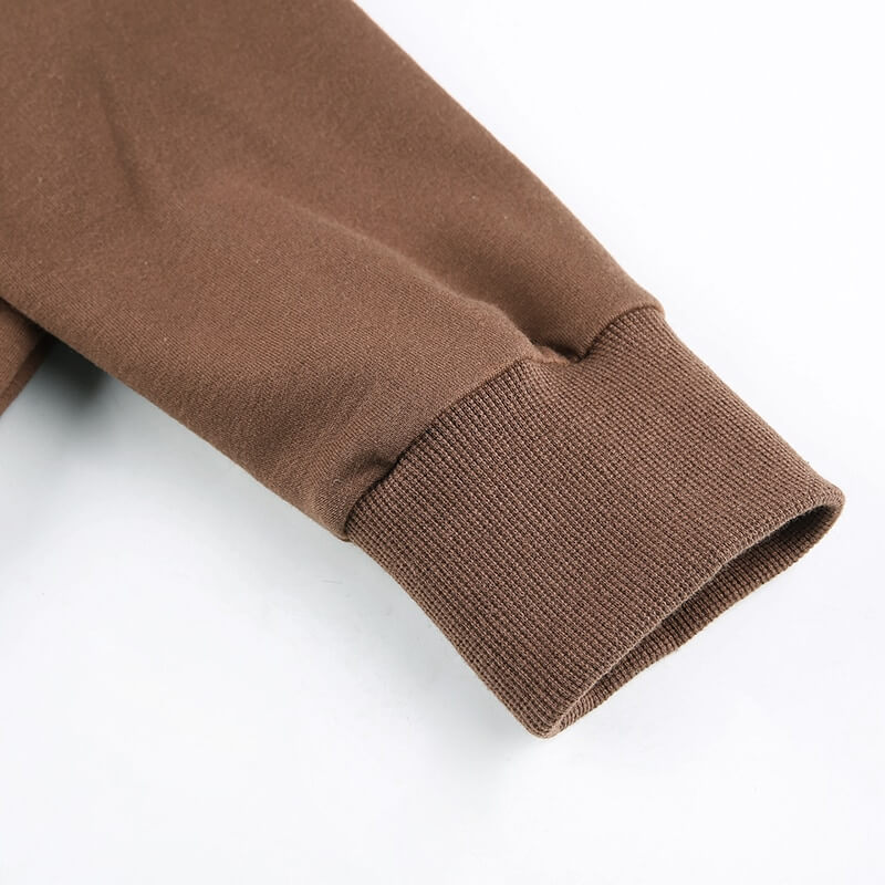 Figuurlijke dames cropped zip-up hoodie met capuchon