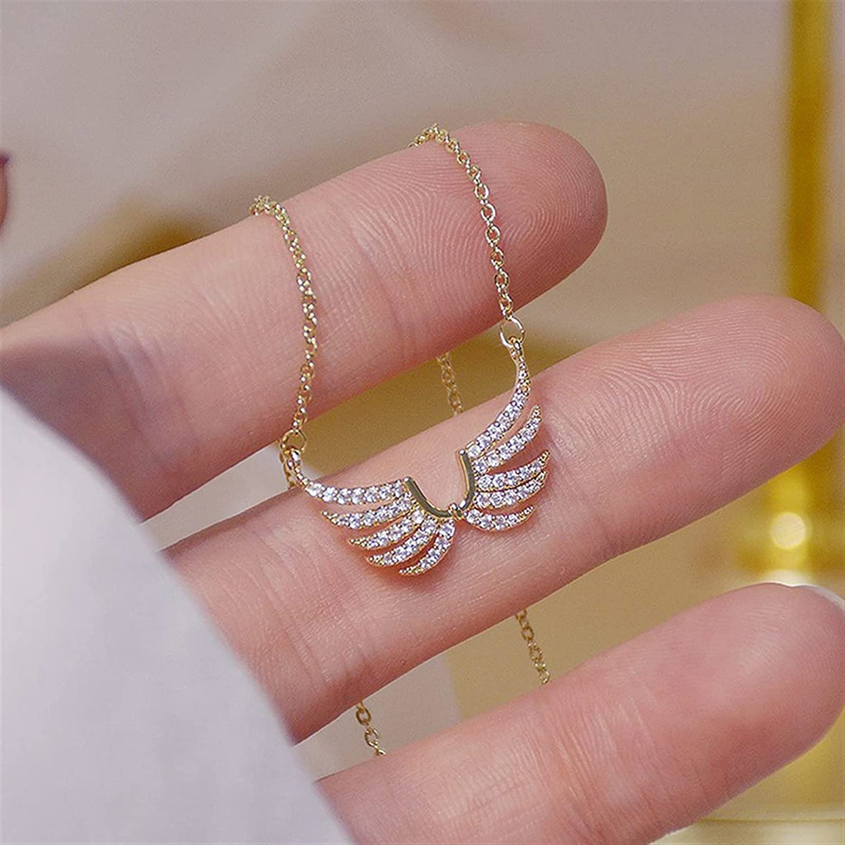 Engel ketting Crystal wings