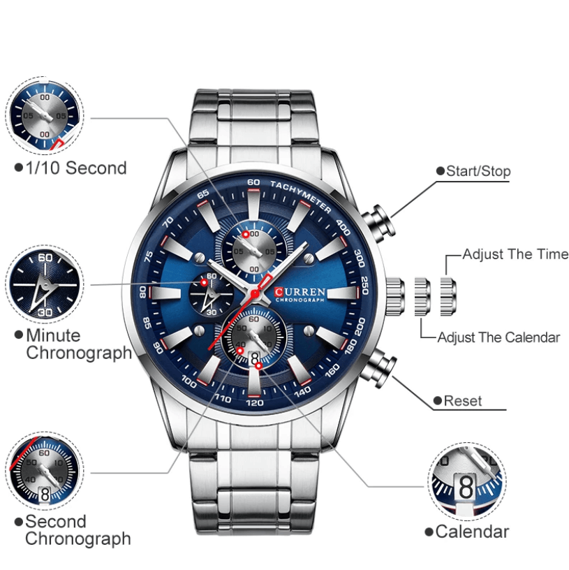 Zakelijk herenhorloge Curren