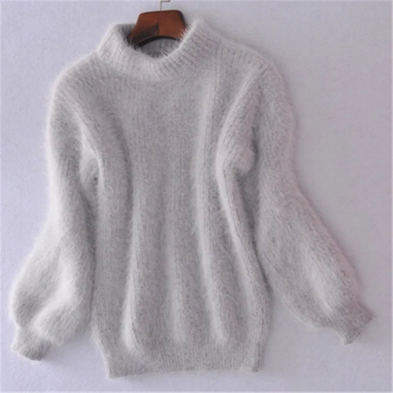 Casual angora gebreide damestrui