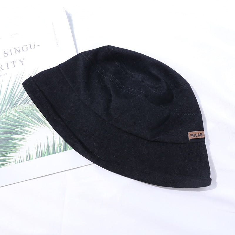 Lichte zomer bucket hat met fijne naadoptiek