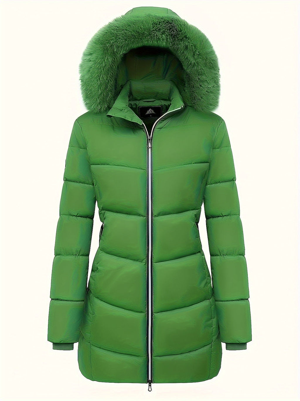 Warme puffy jas met stijlvolle details