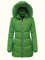 Warme puffy jas met stijlvolle details