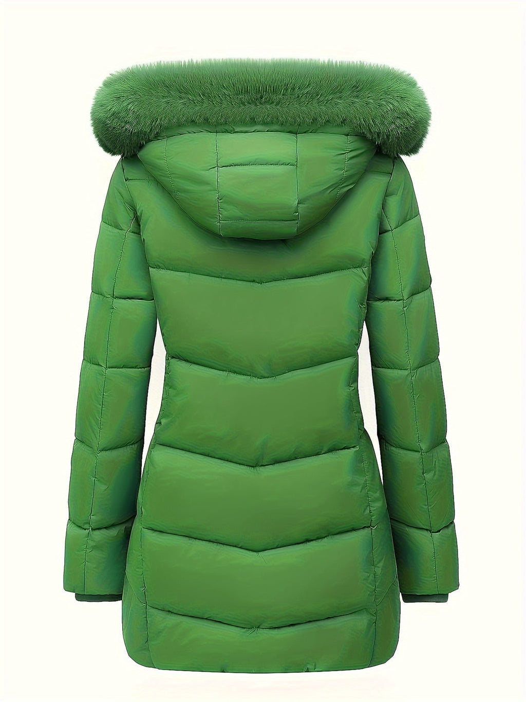 Warme puffy jas met stijlvolle details