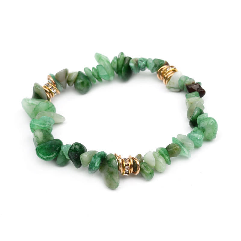 Stijlvol natuursteen kristallen kralen armband