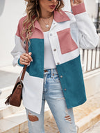 Kleurvolle blouse met knoopsluiting