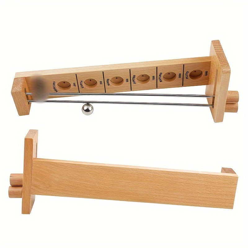 Houten stickballspel ruimte avontuur