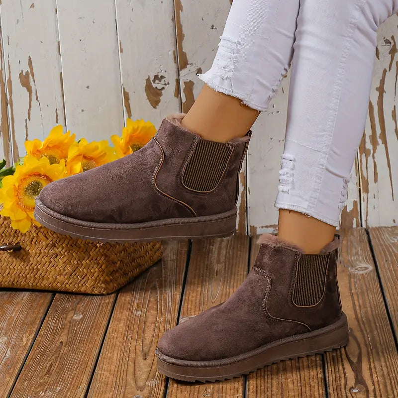 Comfy thermische slip-on snowboots