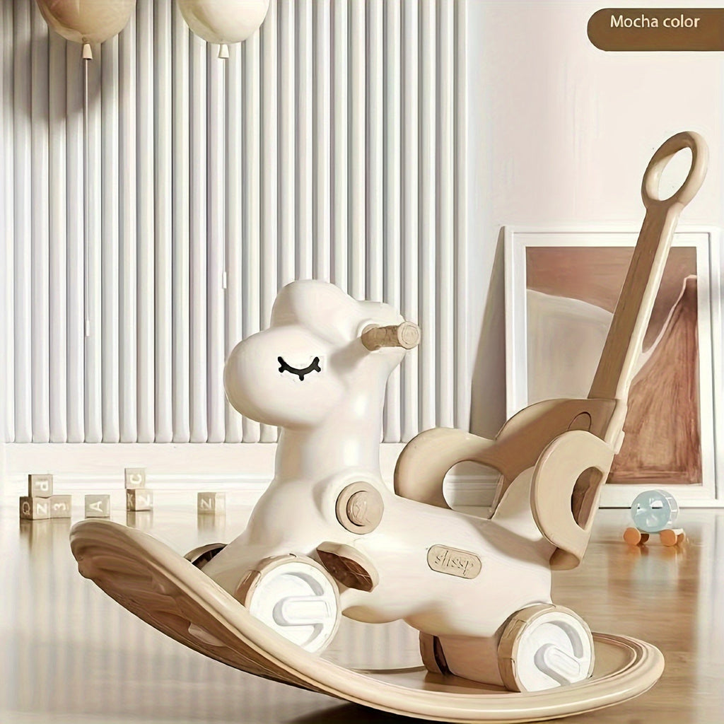2-in-1 schommelpaard & loopfiets