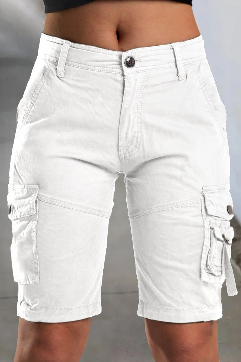 Dames cargoshorts met zakken en comfortabele pasvorm