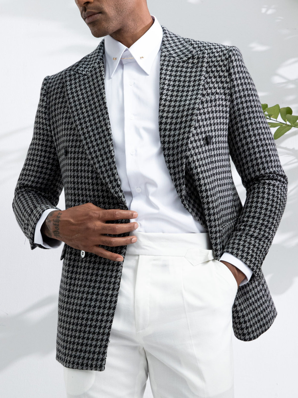 Geruite heren blazer