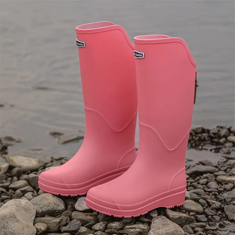Dames regenlaarzen van PVC met antislipzool