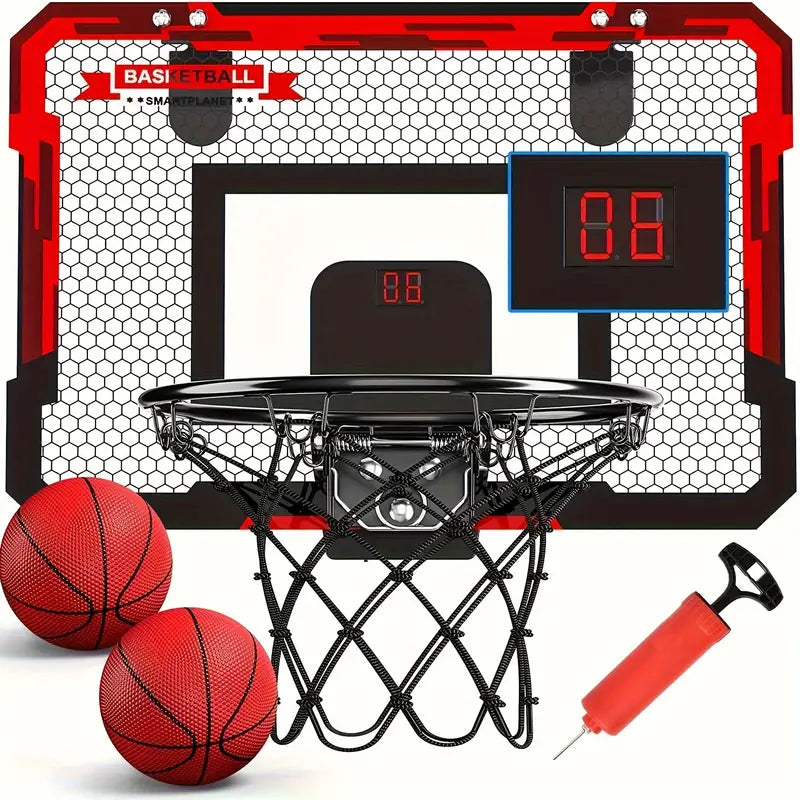 Mini basketbalframe met elektronisch scorebord