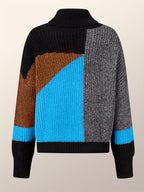 Warme sweater met col