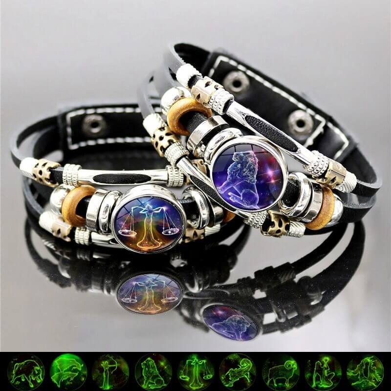 Lichtgevende zodiak armband