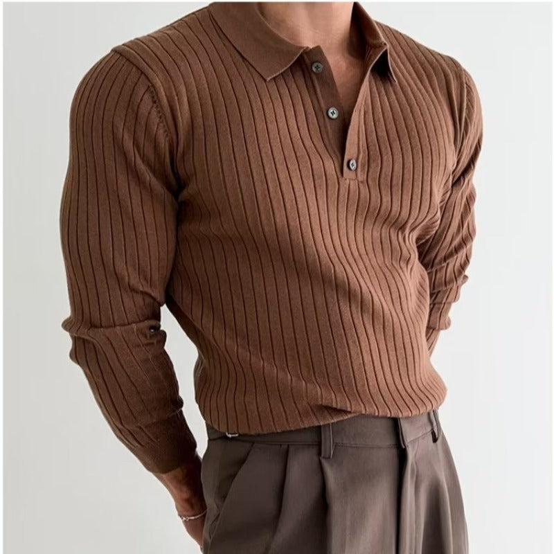 Heren herfst polo trui