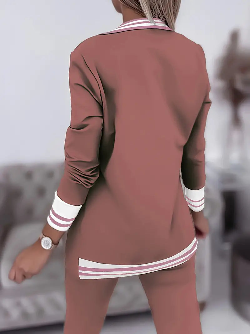 Casual streetwear gestreepte set