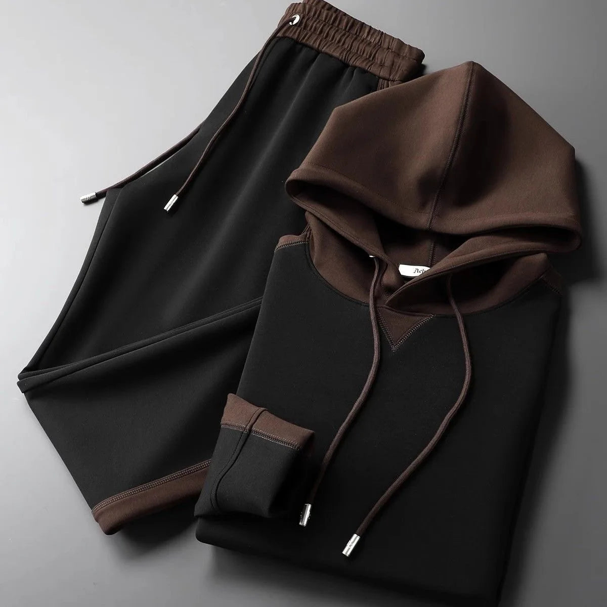 Alper | Herentrainingspak met kleurvlakken en hoodie