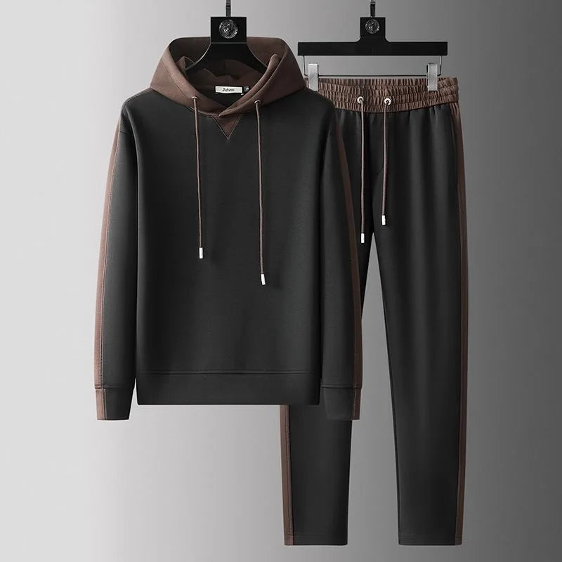 Alper | Herentrainingspak met kleurvlakken en hoodie