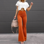 Flared vogue stijl broek