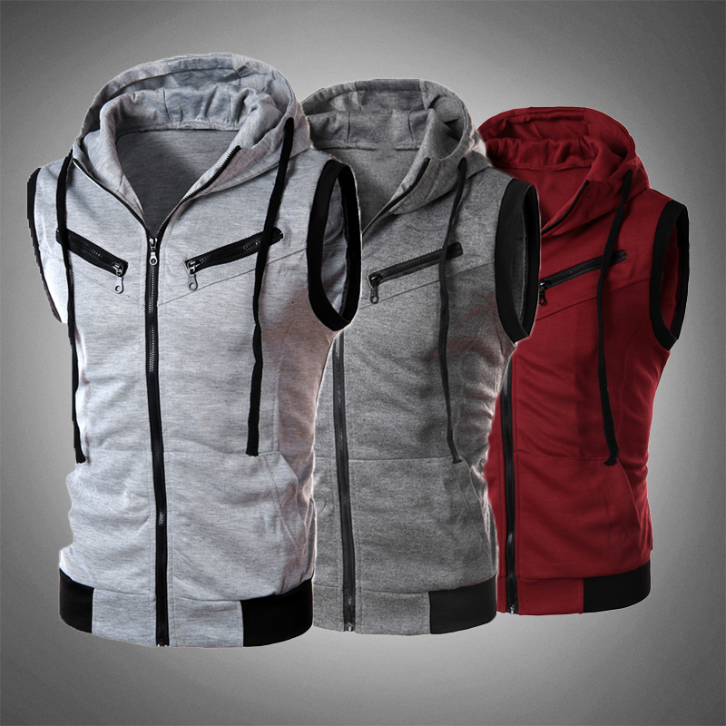 Slim-fit vest met capuchon