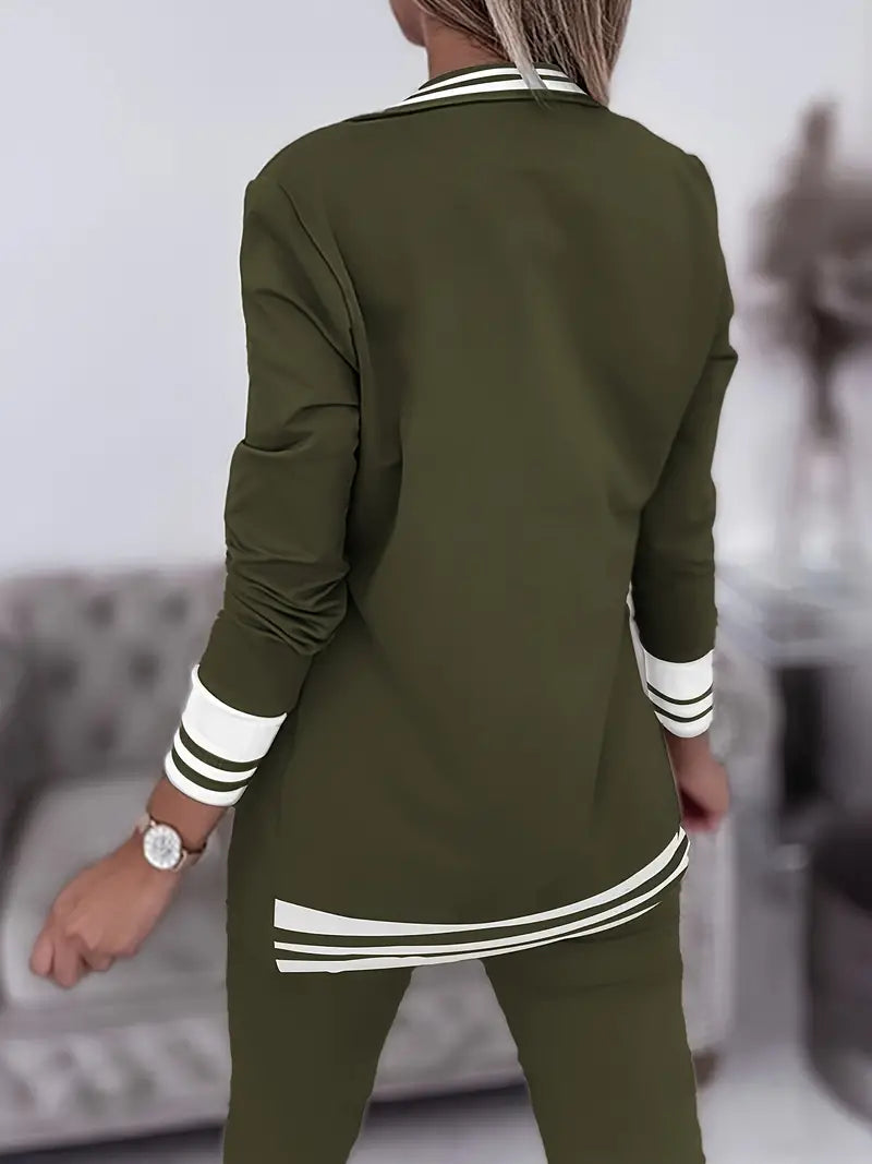 Casual streetwear gestreepte set