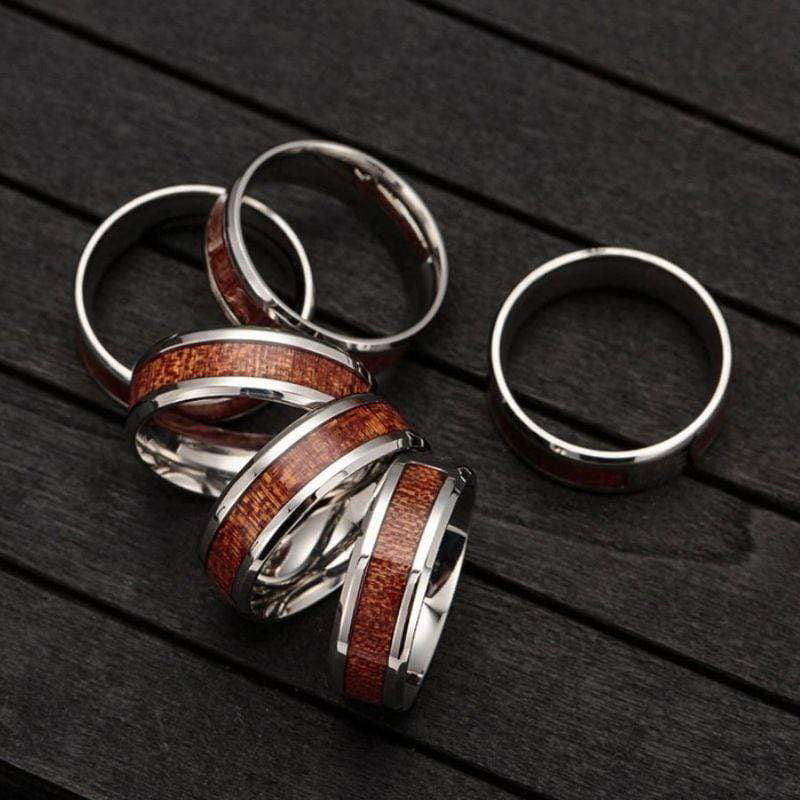 Levensboom ring van RVS voor dames