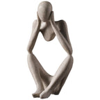 De denker – abstract beeld
