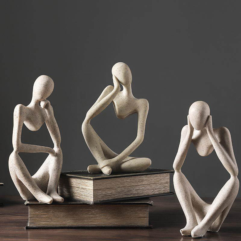 De denker – abstract beeld