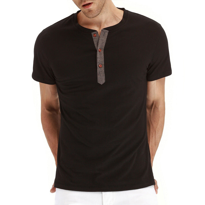 Zomers katoenen heren T-shirt