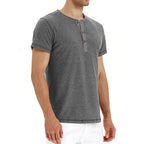 Zomers katoenen heren T-shirt