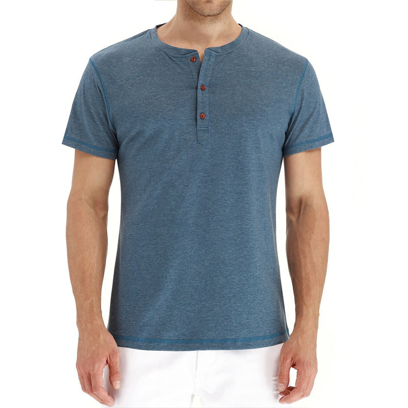 Zomers katoenen heren T-shirt