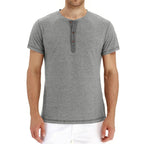 Zomers katoenen heren T-shirt