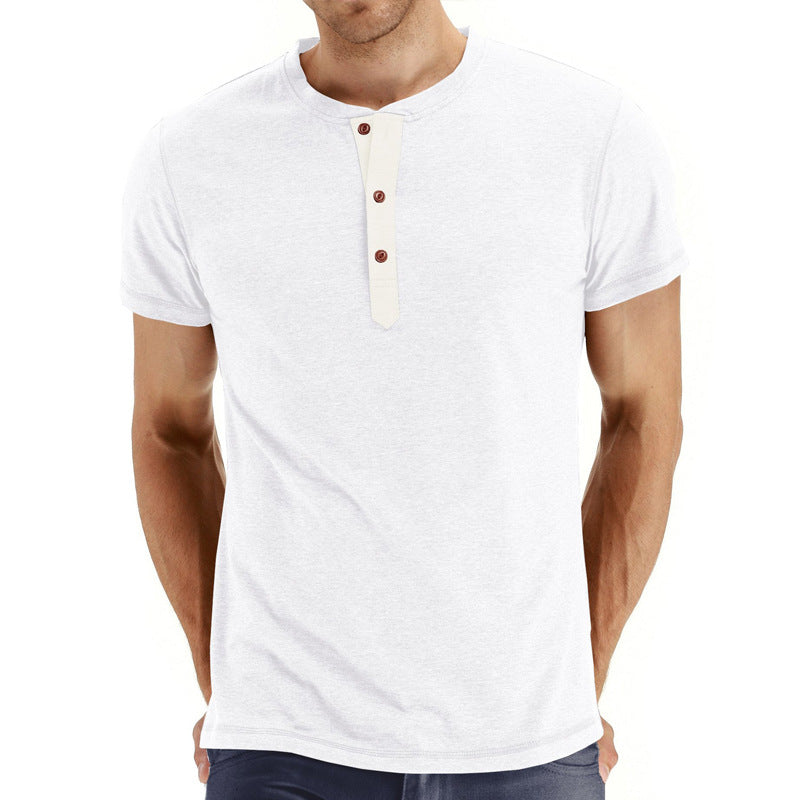 Zomers katoenen heren T-shirt