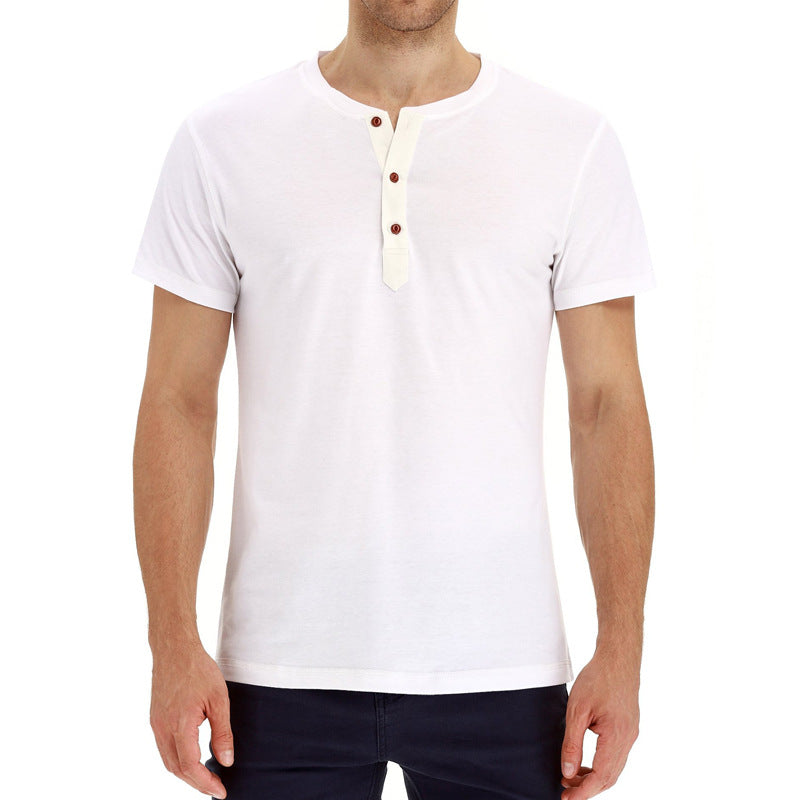 Zomers katoenen heren T-shirt