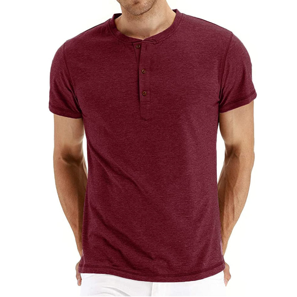 Zomers katoenen heren T-shirt