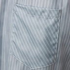 Gestreepte hoge taille damesbroek met decoratieve knopen — afbeelding 14