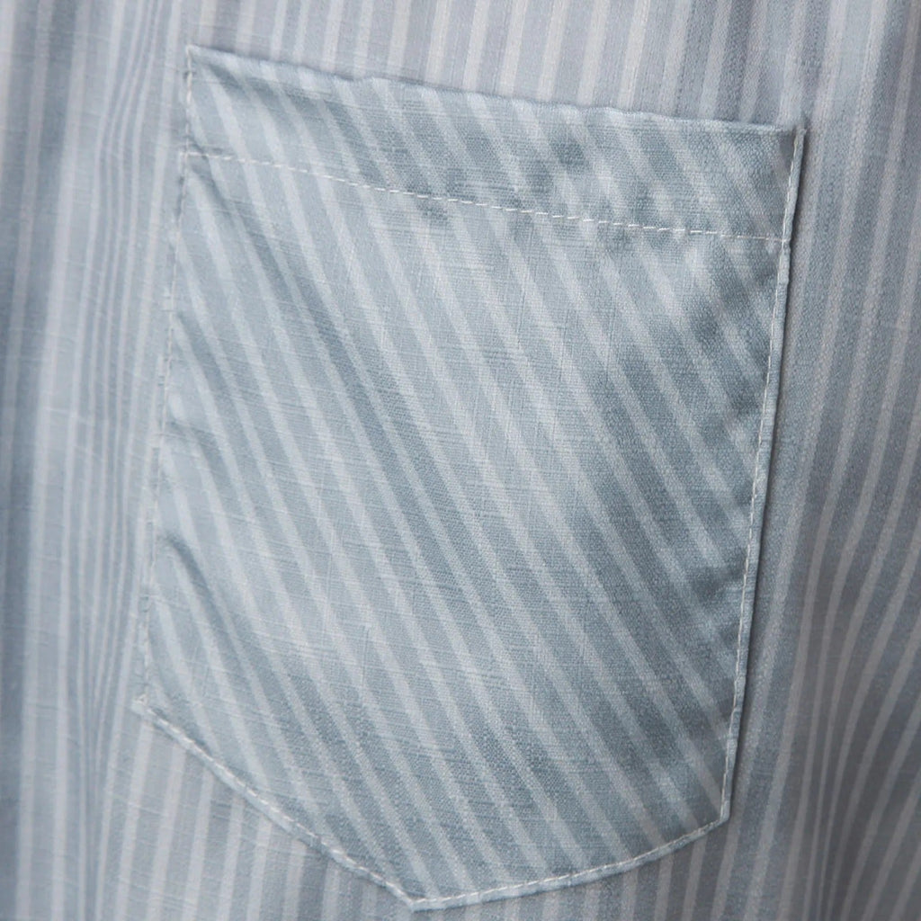 Gestreepte hoge taille damesbroek met decoratieve knopen — afbeelding 21