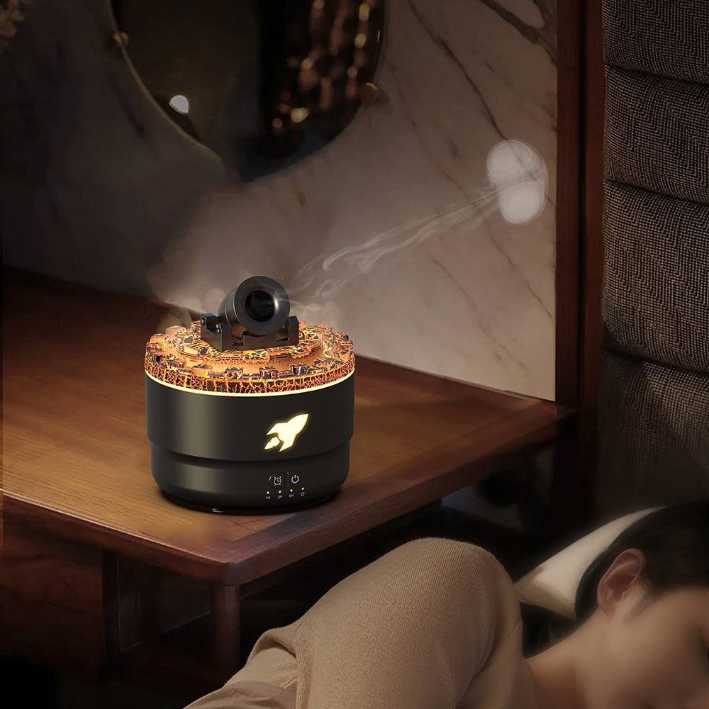 Aroma diffuser en luchtbevochtiger met nachtlamp