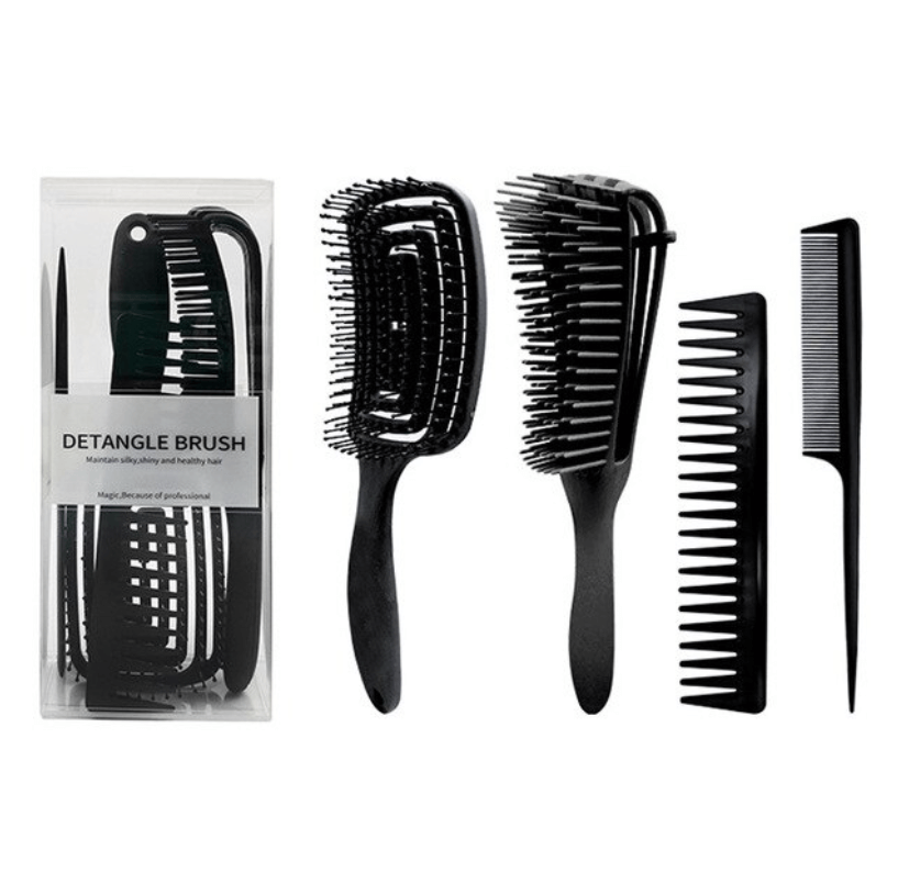 Ontklit haar borstel set