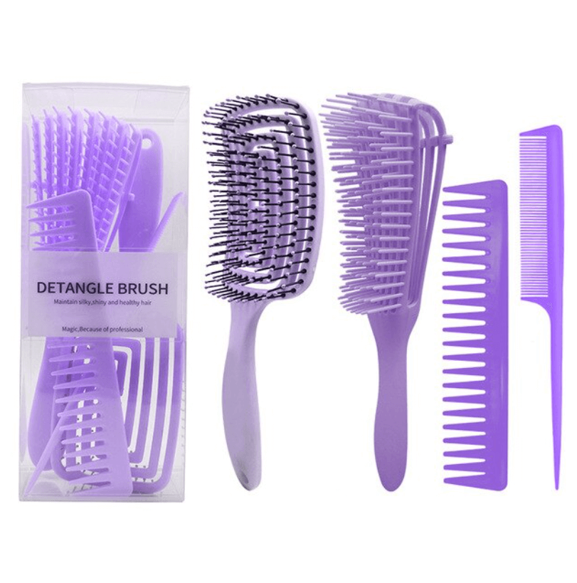 Ontklit haar borstel set