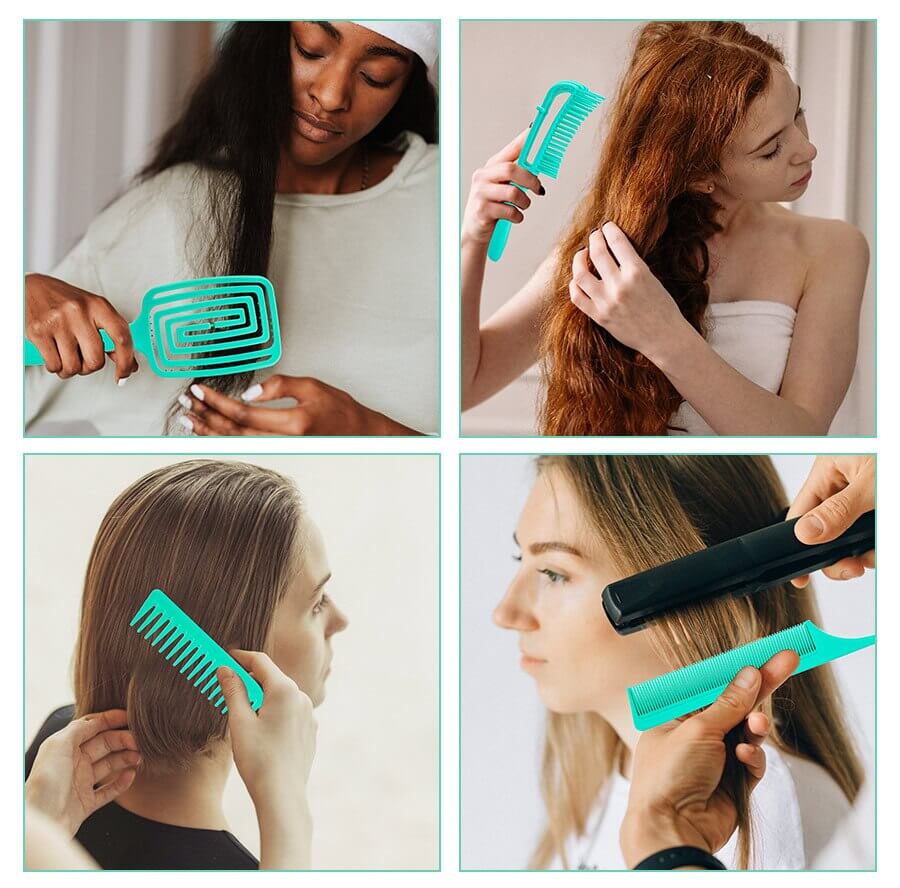 Ontklit haar borstel set