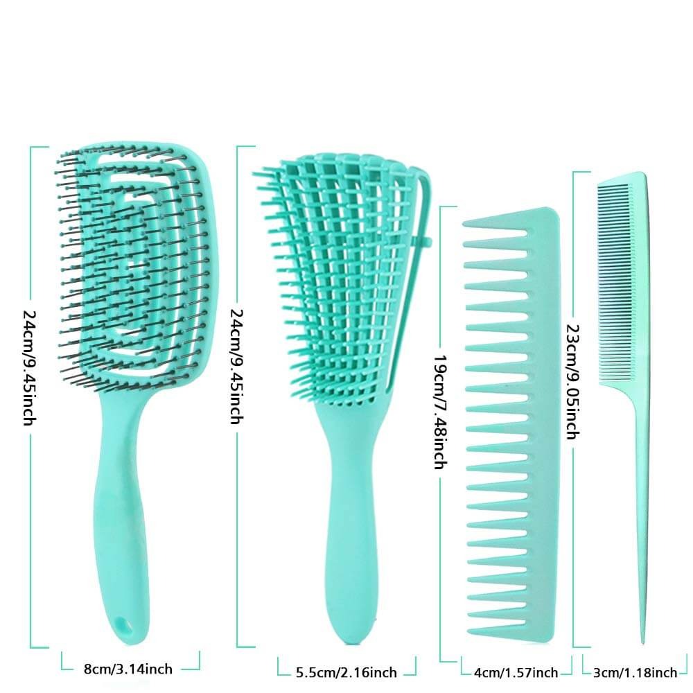 Ontklit haar borstel set