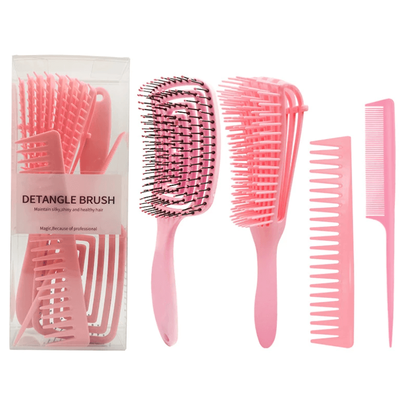 Ontklit haar borstel set