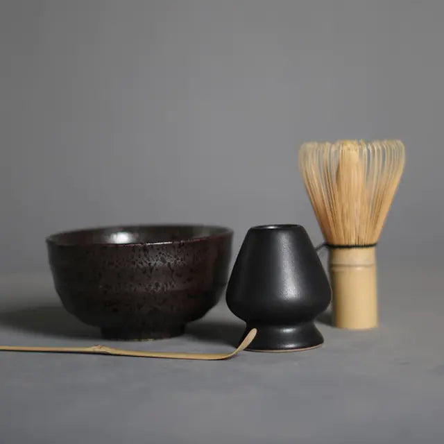 Traditionele matcha cadeauset
