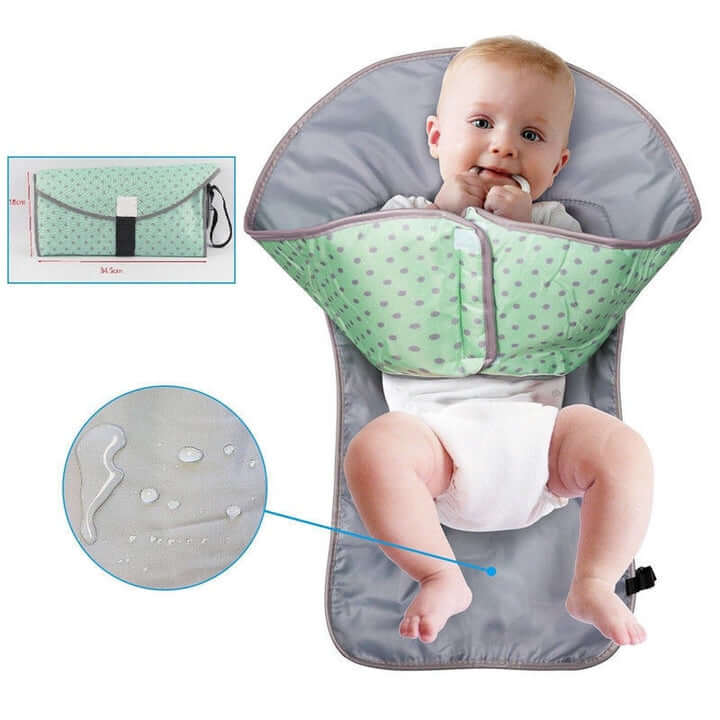 3-in-1 verschoningsmatje voor baby's met speelgoedhouder